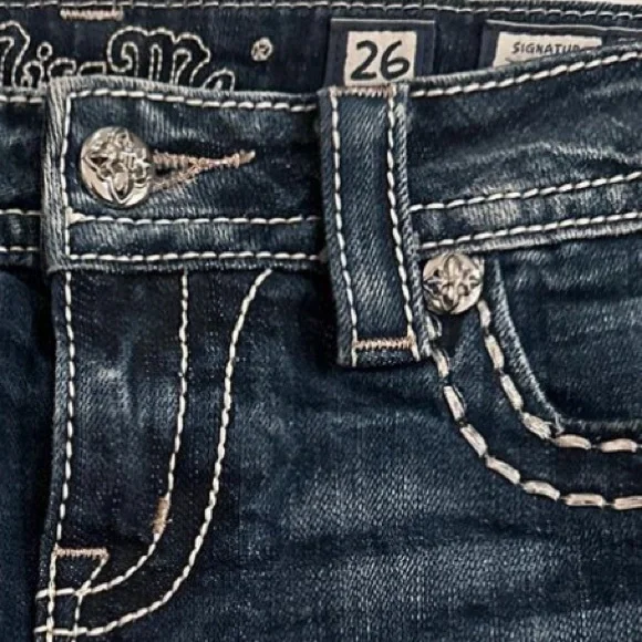 Vintage Miss Me Blue Mini Skirt Casual Night Out - Picture 6 of 8